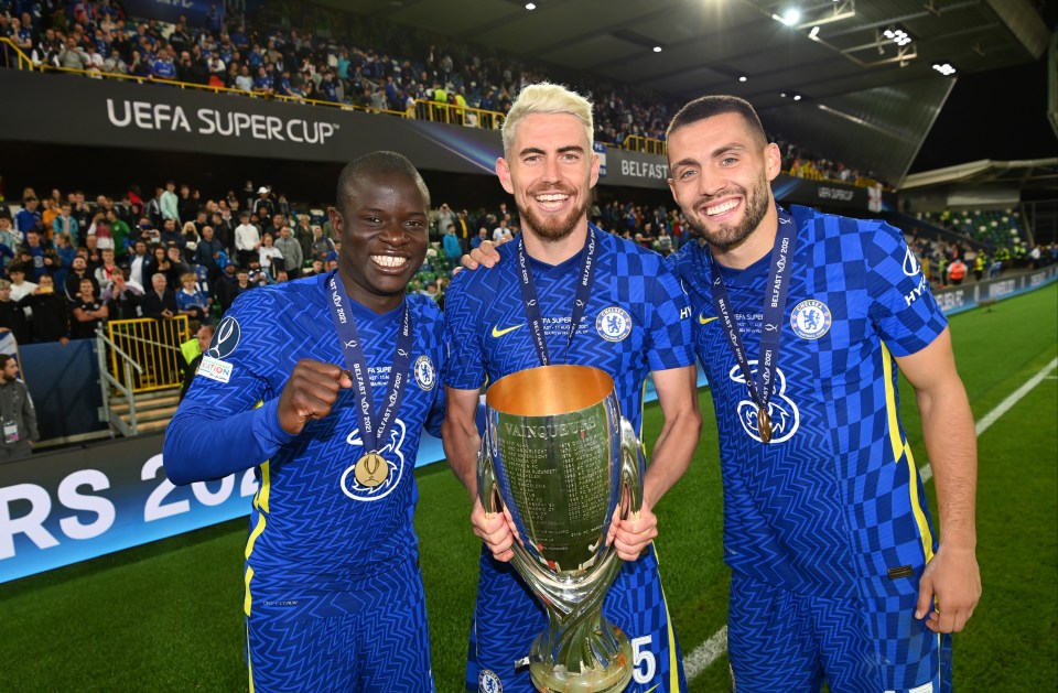 Jorginho won the Champions League alongside midfield maestro Kante