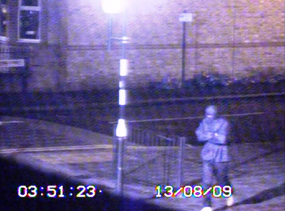 CCTV of Night Stalker Delroy Grant prowling the streets of London
