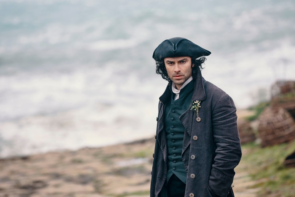 Aidan Turner looks unrecognisable from his Poldark days in his new role