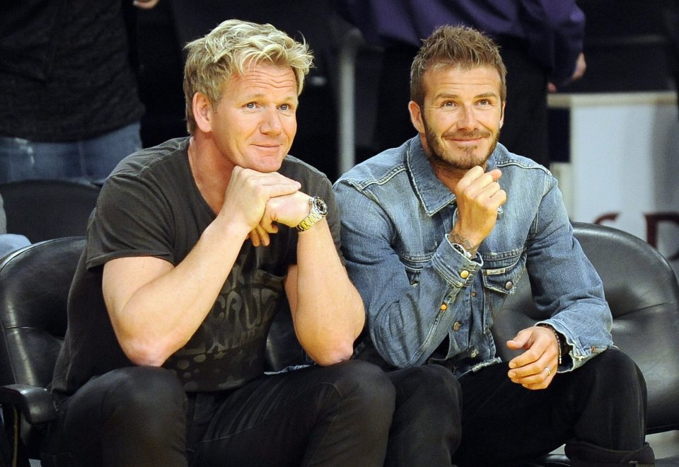 Gordon Ramsay and David Beckham have an unlikely bromance