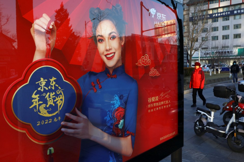 In her adopted homeland Gu features on billboards and is said to command £2m per endorsement