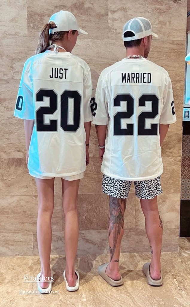 Josephine and hubby Alexander DeLeon posted this Just Married picture