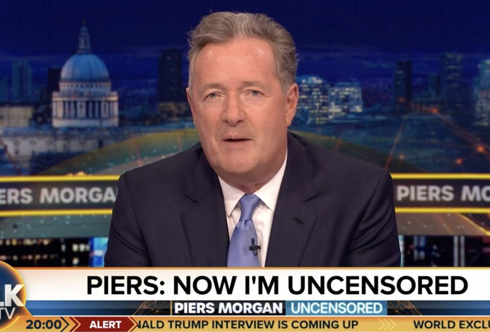 He was speaking on Piers Morgan's flagship TalkTV show