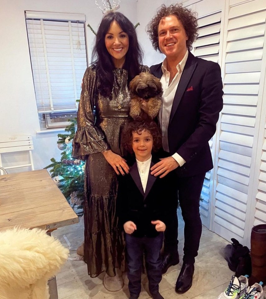 She has been living a low-key life in Surrey with her husband Jack McManus, 37, and son Rafferty, seven