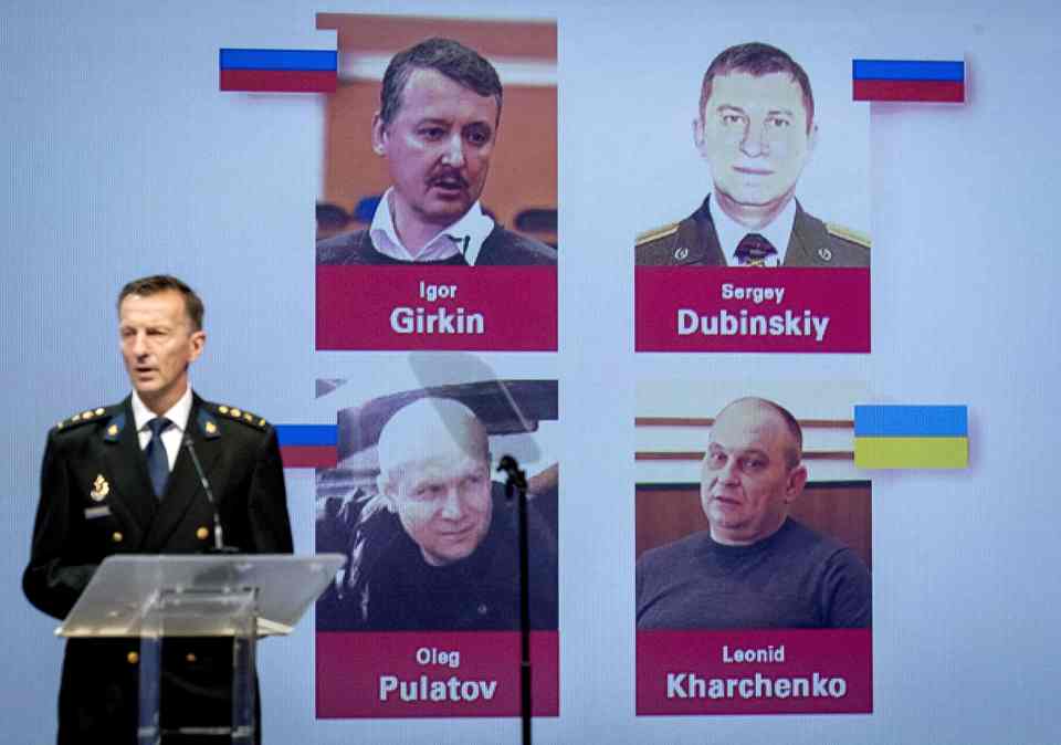 Dutch prosecutors charged four military men with downing the MH17 flight over rebel-held Crimea in 2014