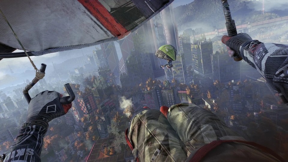 Taking flight in Dying Light 2.