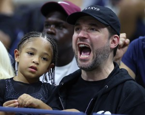  Alexis Ohanian (R) has two daughters with Serena Williams, including Alexis Olympia (L)