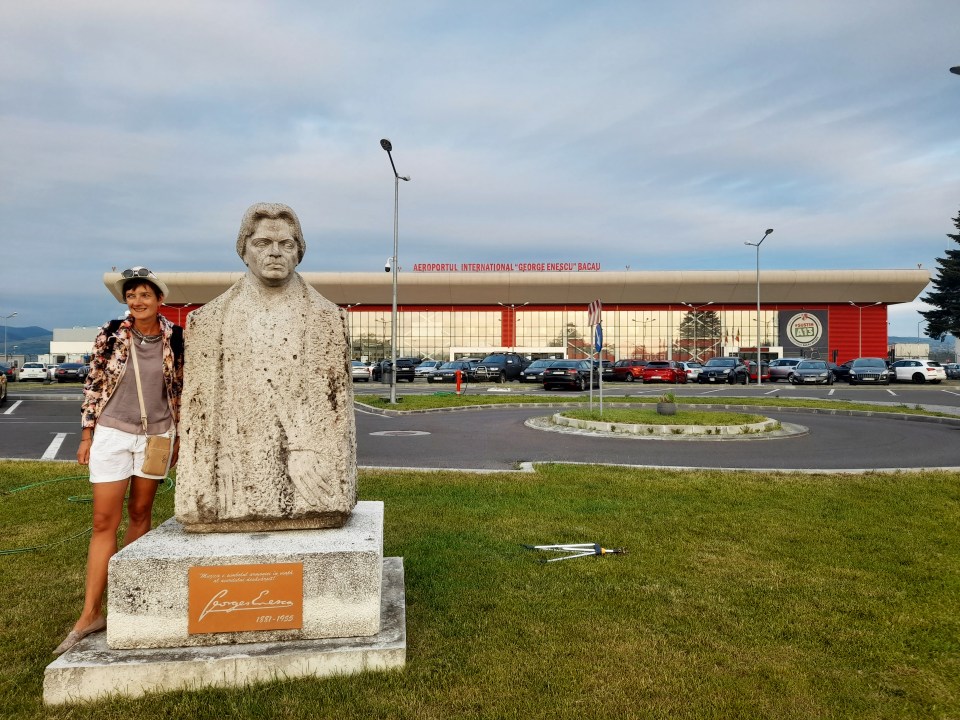 Agnes at Aeroportul International George Enescu in Bacau, Romania