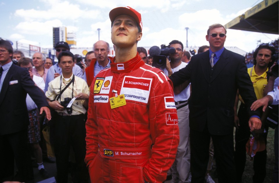 Schumacher claimed five titles in a row between 2000 and 2004