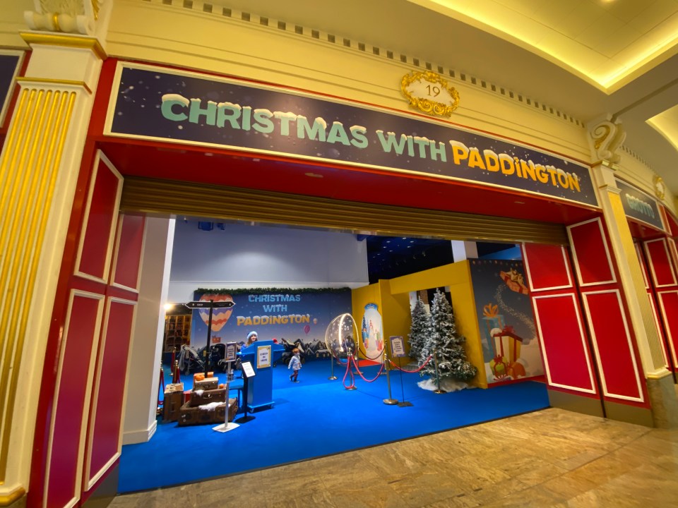 The Christmas grotto has been set up in Manchester's Trafford Centre