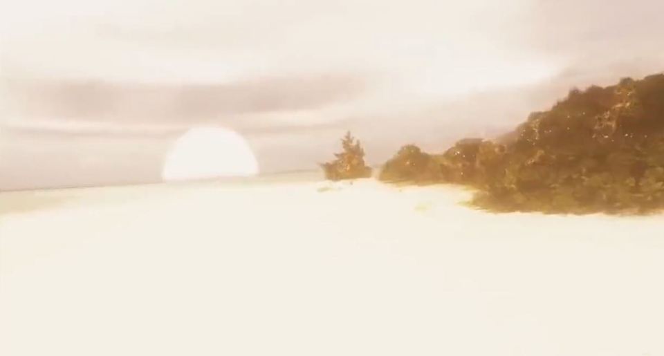 Within seconds, the island is devastated
