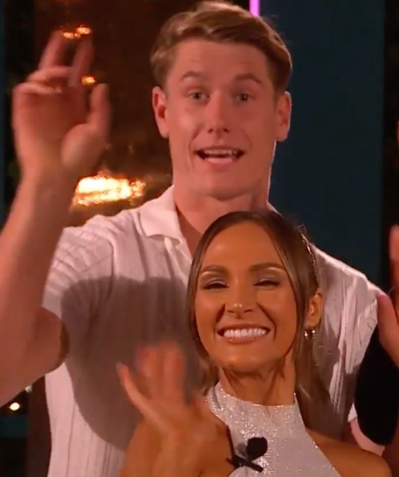 Will and Jessie were seen waving during the advert for Aftersun