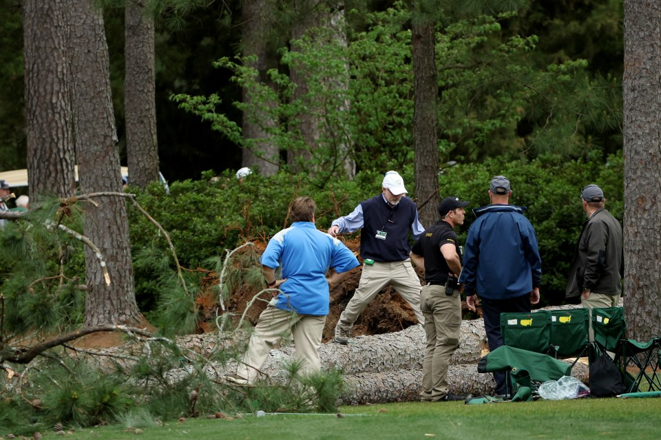 The crash came after huge winds blew in on the afternoon of the second day