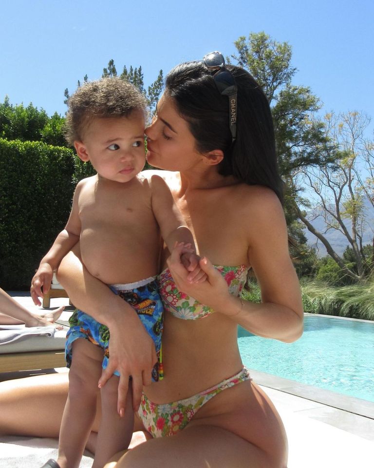 Aire Webster, 1, and sister Stormi, 5, wear bunny ears in mom Kylie Jenner's new pics during 'sweetest Easter weekend' , , taken without permission , , http://www.instagram.com/p/Cq1KG7mP42T/