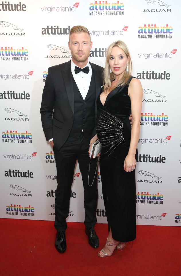 Freddie and wife Rachael before the crash