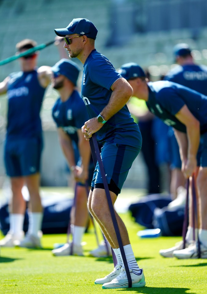 England’s Joe Root pictured warming up