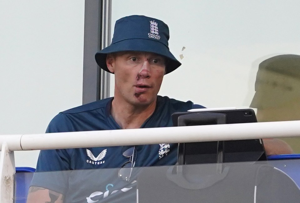 Freddie Flintoff was working with England in Cardiff yesterday