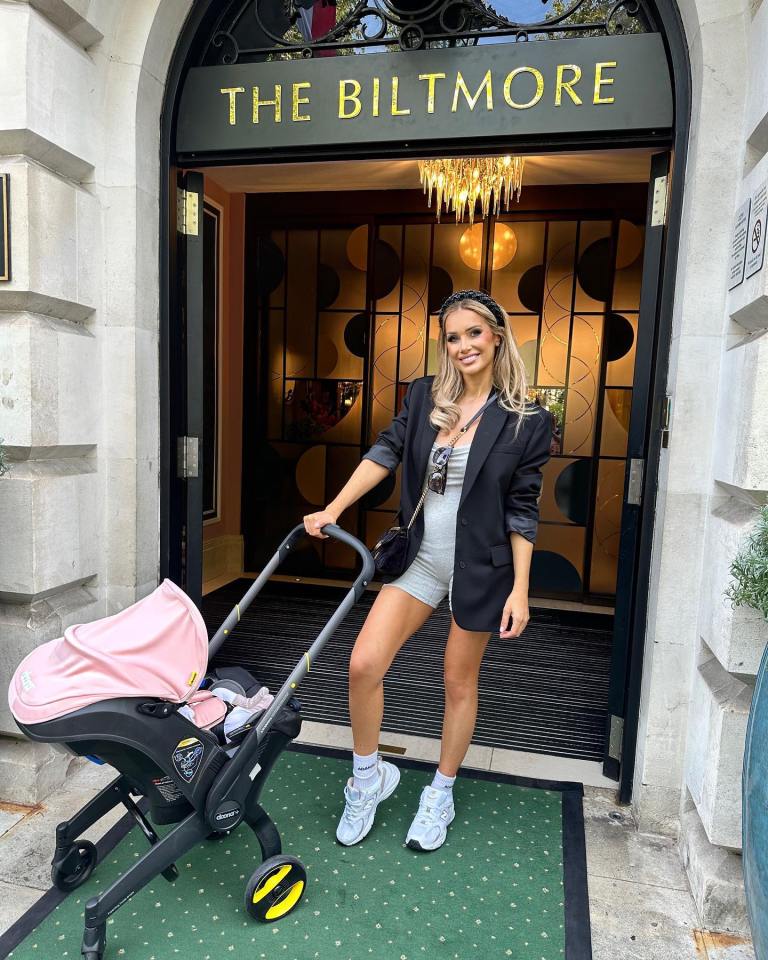 Laura took Bonnie around London in a car seat that transforms into a pram
