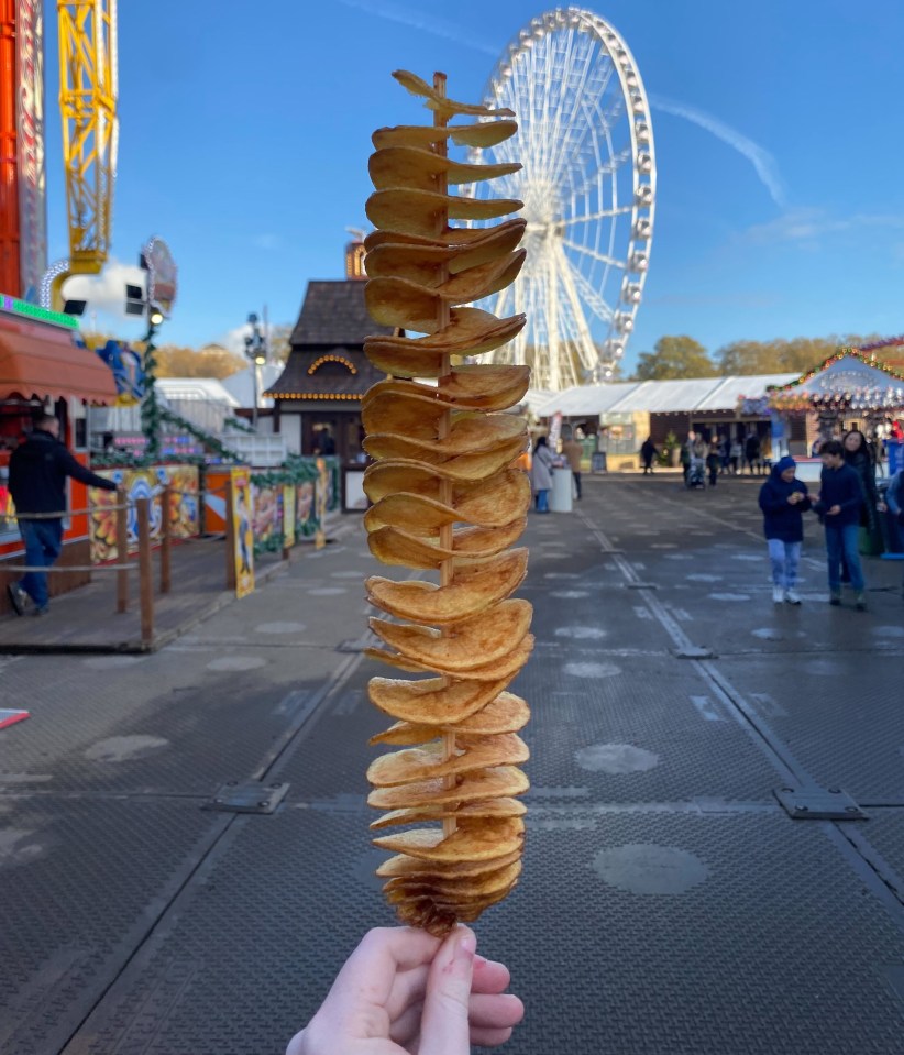 An expensive potato stack at Winter Wonderland in Hyde Park