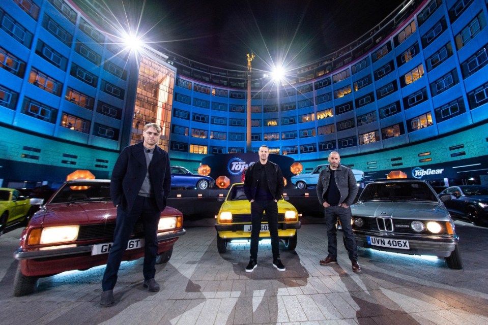 WARNING: Embargoed for publication until 00:00:01 on 09/03/2021 - Programme Name: Top Gear Series 30 - TX: n/a - Episode: One (No. 1) - Picture Shows: Freddie Flintoff, Paddy McGuinness, Chris Harris - (C) BBC Studios - Photographer: Jeff Spicer