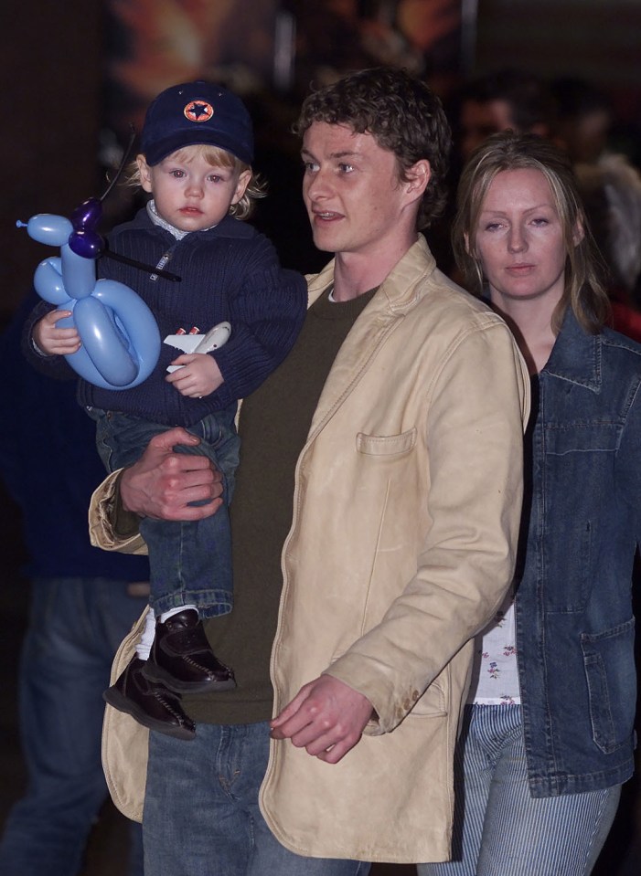 Solskjaer pictured carrying Noah after Brooklyn Beckham's birthday party