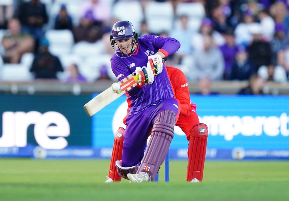 Northern Superchargers’ Harry Brook during The Hundred match at Headingley, Leeds