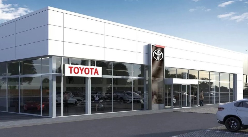 A CGI of the showroom that should have opened earlier this month