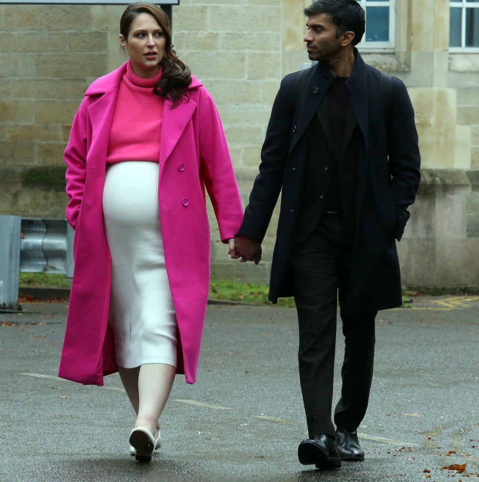 Nicola Thorp and her husband Nikesh Patel arriving at Snaresbrook Crown Court yesterday
