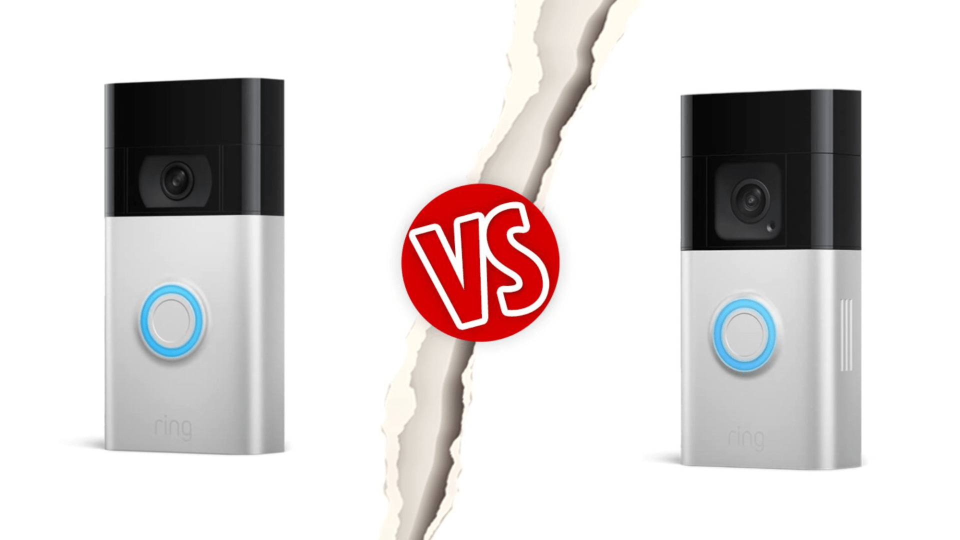 Comparison of two Ring video doorbells.