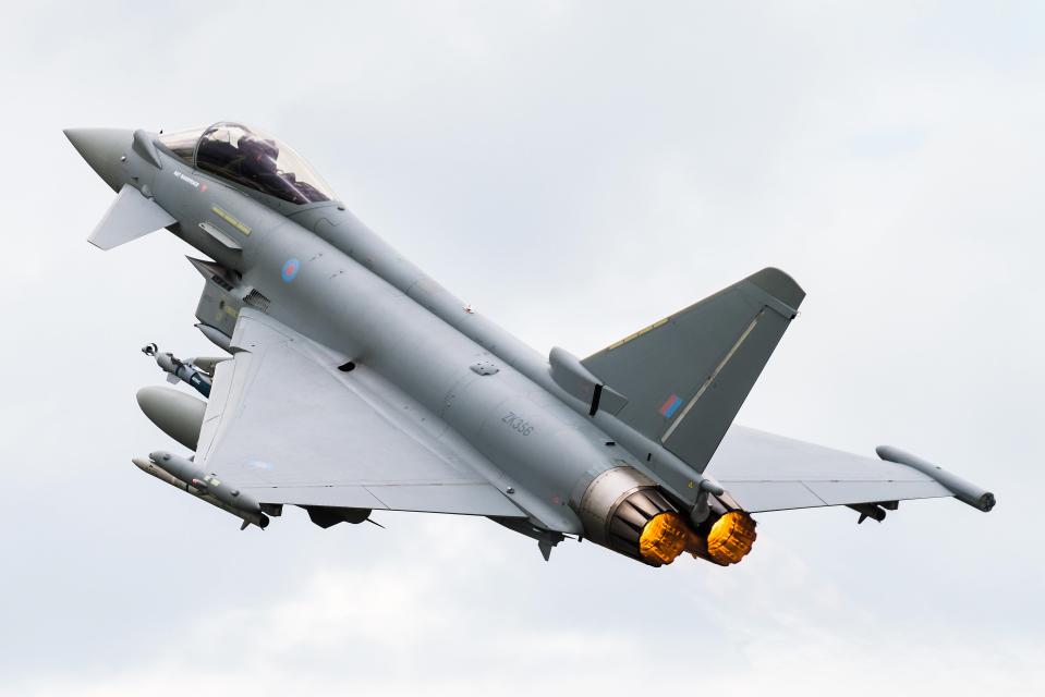 RAF jets intercepted a UK-bound passenger plane today after an incident midflight