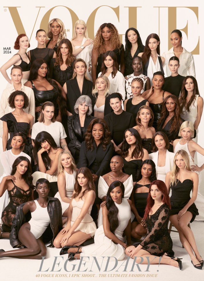 The cover featured 'the most booked and blessed women on earth'