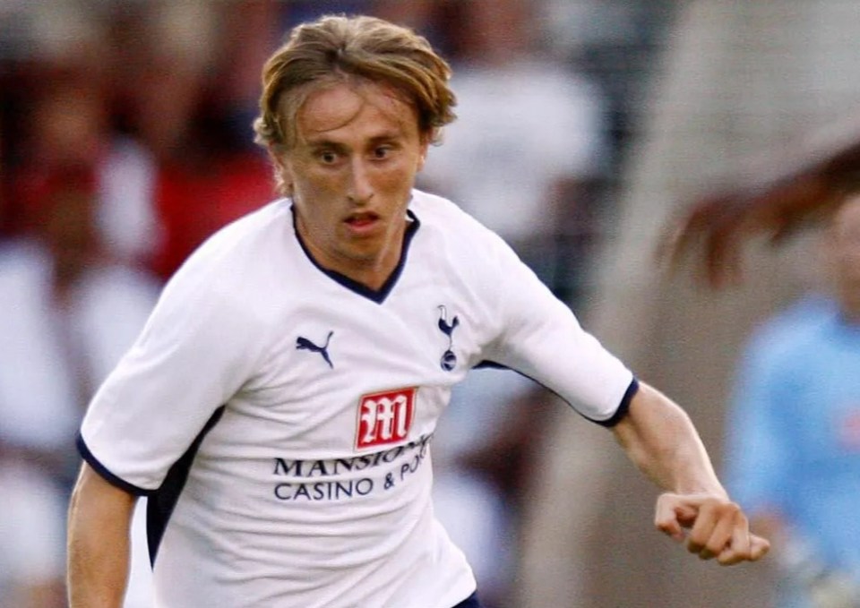 Modric was on his first night out with his Tottenham teammates