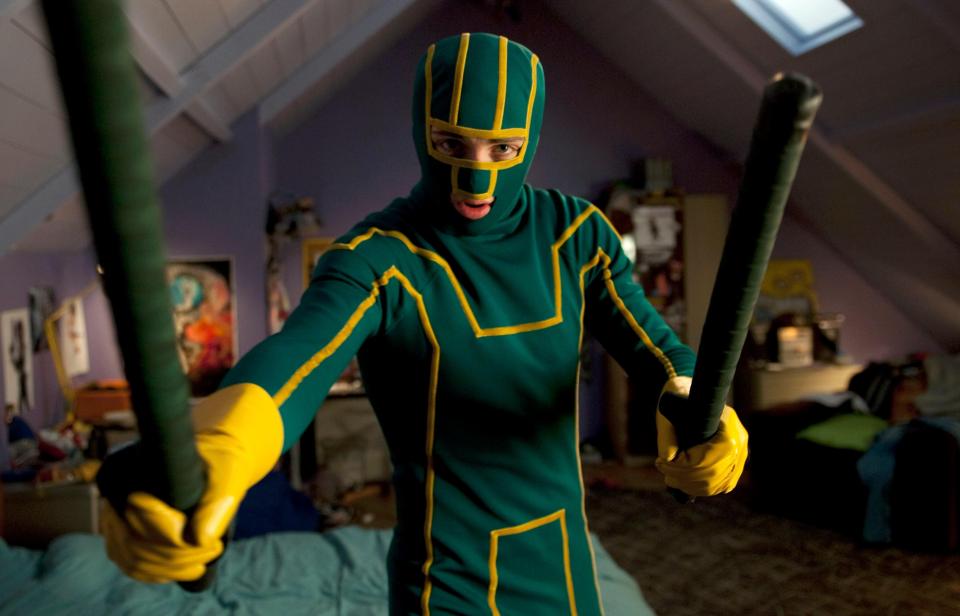 TRW413 AARON JOHNSON in KICK-ASS (2010). Copyright: Editorial use only. No merchandising or book covers. This is a publicly distributed handout. Access rights only, no license of copyright provided. Only to be reproduced in conjunction with promotion of this film. Credit: MARV FILMS/PLAN B ENTERTAINMENT / Album