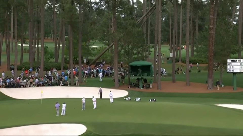 Three 100-foot trees fell into a crowd of spectators on day two of The Masters last year