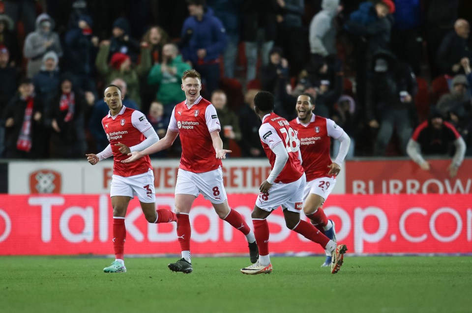 The midfielder won the Millers' goal of the season award for his strike against Sunderland