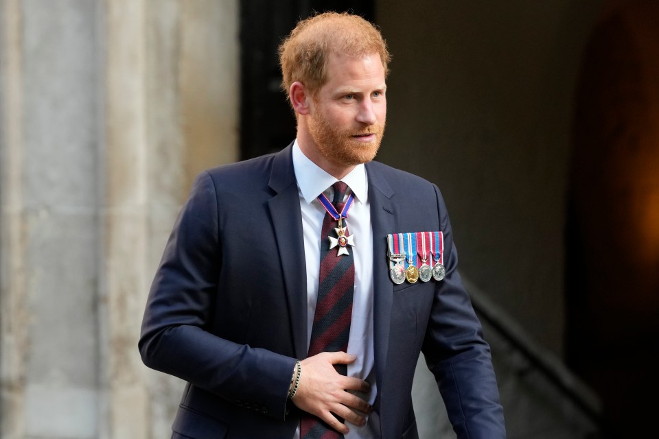 Prince Harry in London on May 8. He chose to stay away from today's wedding