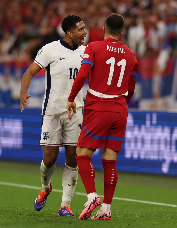 The England star put himself about in Gelsenkirchen