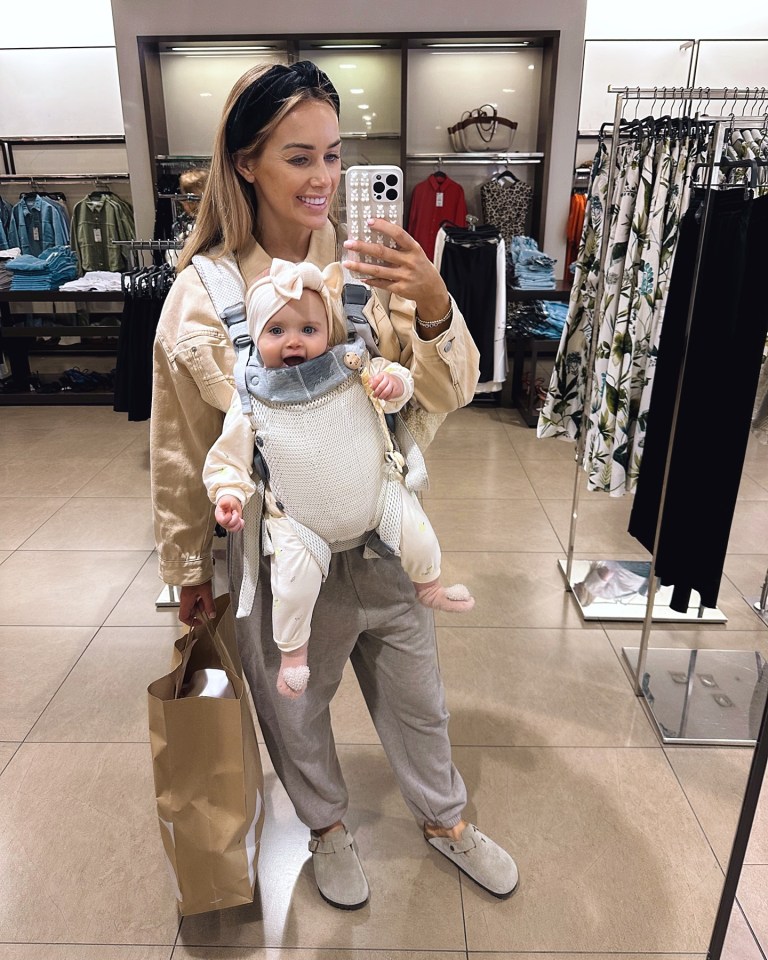 The star shared a series of pictures with her little one