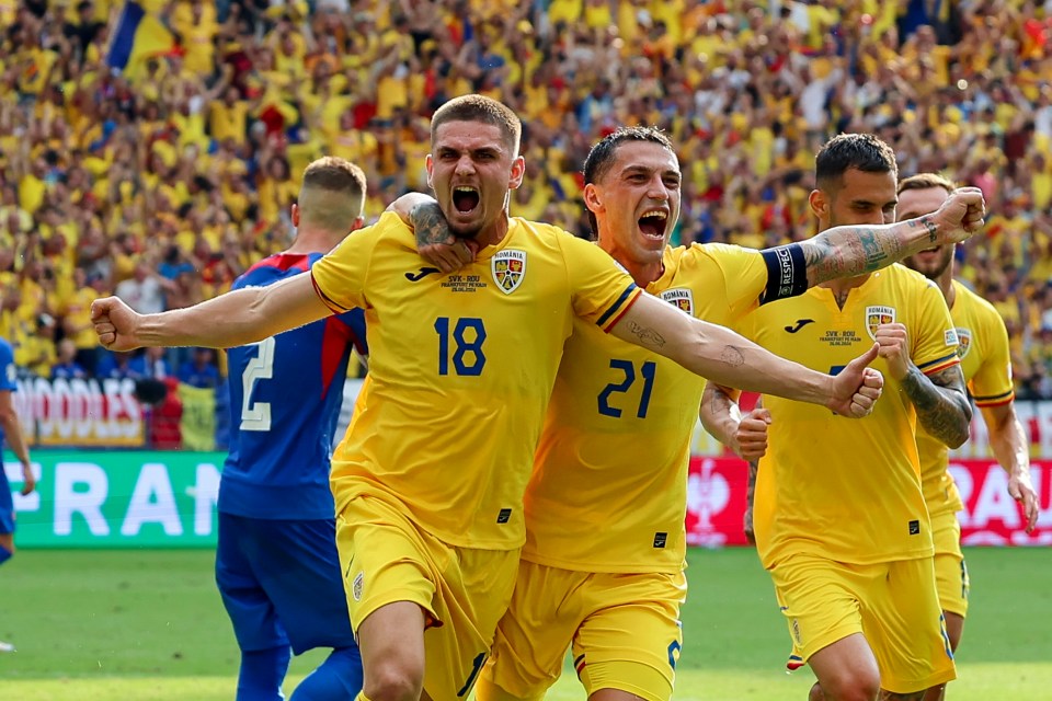 Romania drew level before half-time