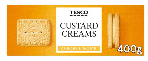Custard creams sadly come high on the sugar and saturated fat scale