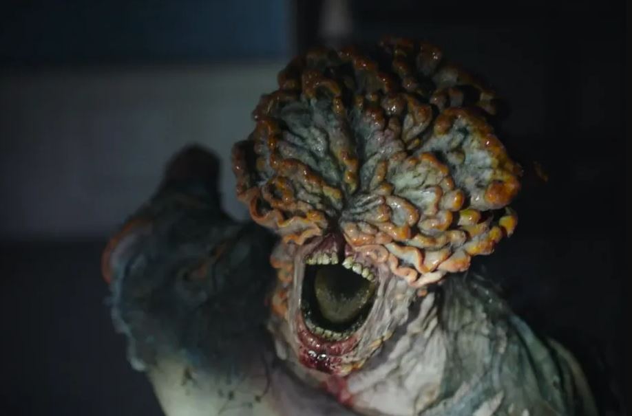 a close up of a monster with its mouth open