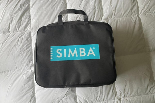Black Simba duvet storage bag.