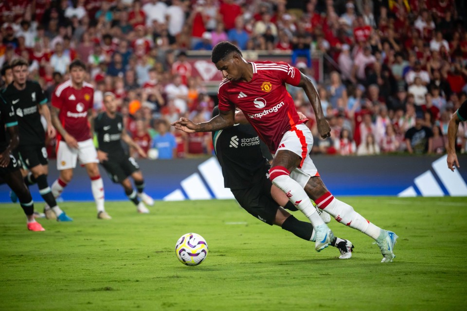 Marcus Rashford was the star performer again for the Red Devils
