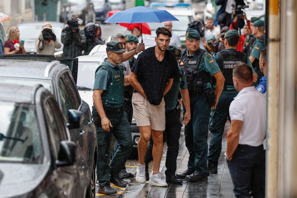Rafa Mir arriving at court today