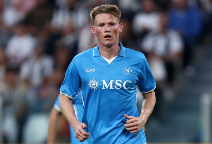 Mandatory Credit: Photo by Marco Canoniero/REX/Shutterstock (14732792dx) Scott McTominay of Ssc Napoli looks on during the Serie A match beetween Juventus Fc and Ssc Napoli at Allianz Stadium on September 21, 2024 in Turin, Italy . Juventus Fc - Ssc Napoli, Allianz Stadium, Torino, Italy - 21 Sep 2024