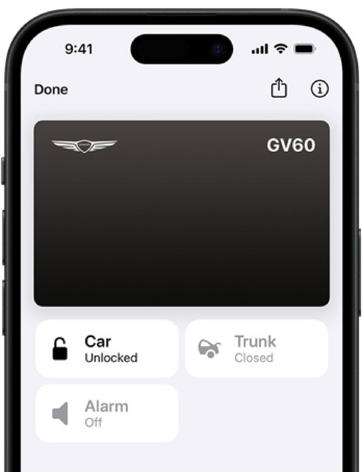 a cell phone displays a screen that says gv60 on it