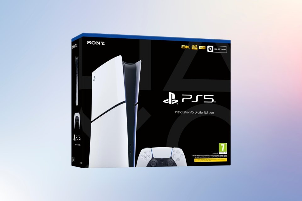 a black and white box for a sony ps5