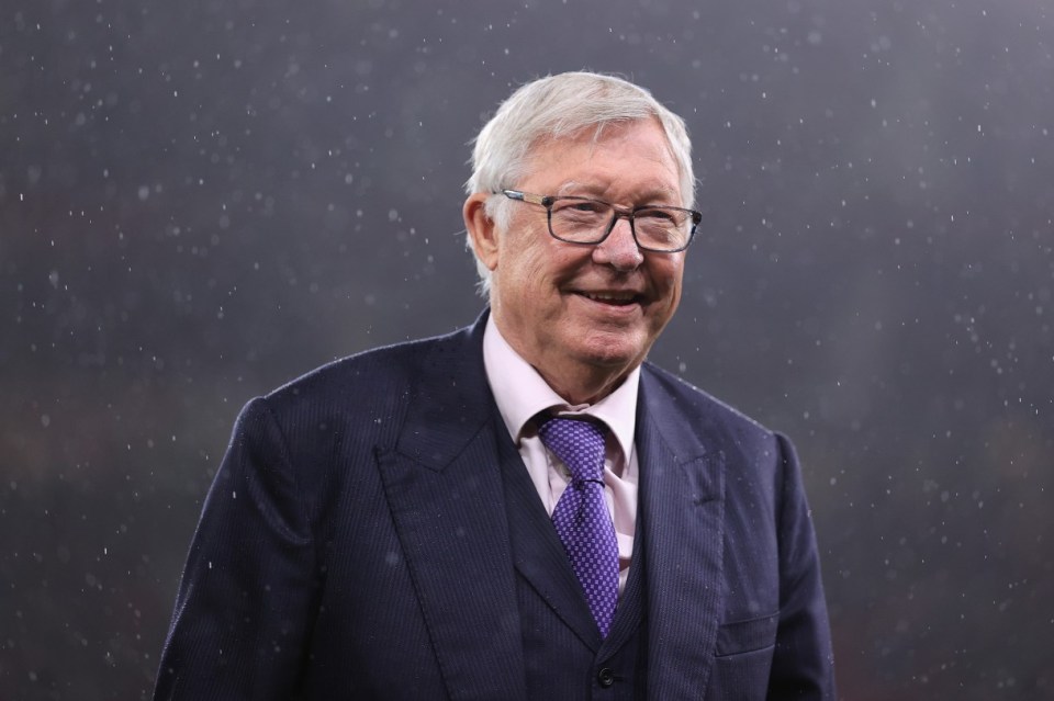 MANCHESTER, ENGLAND - SEPTEMBER 25: Sir Alex Ferguson looks on before the UEFA Europa League 2024/25 League Phase MD1 match between Manchester United and FC Twente at Old Trafford on September 25, 2024 in Manchester, England. (Photo by Simon Stacpoole/Offside/Offside via Getty Images)
