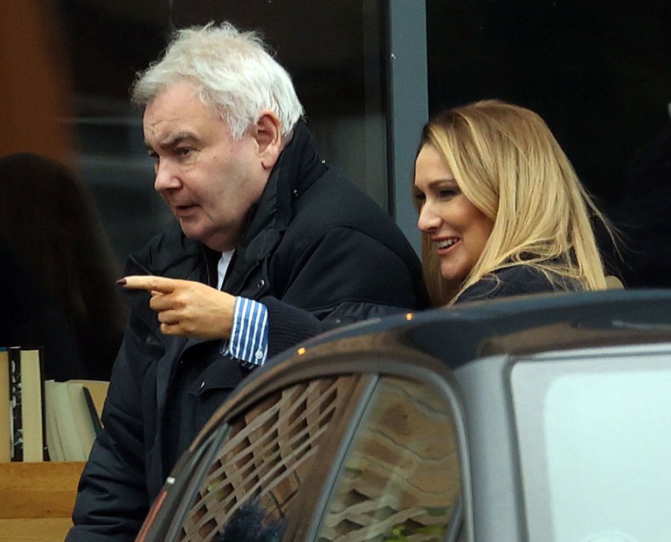 Eamonn Holmes and Kate Alexandra out Christmas shopping.