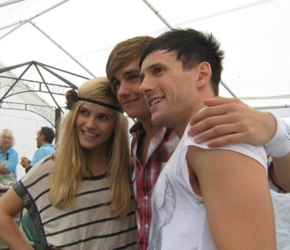 Sean Smith and Liam Payne with a fan.